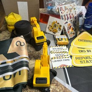Yellow and Black Construction Party Decorations